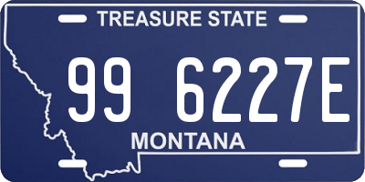 MT license plate 996227E