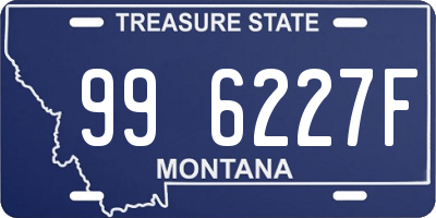 MT license plate 996227F