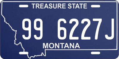 MT license plate 996227J