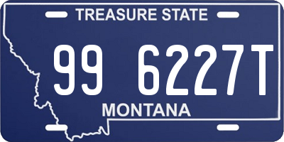 MT license plate 996227T