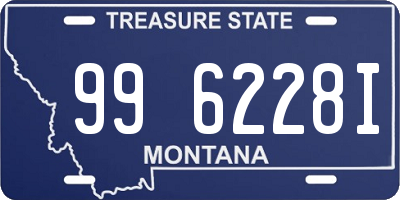 MT license plate 996228I