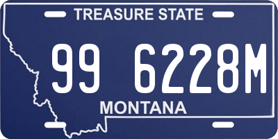 MT license plate 996228M
