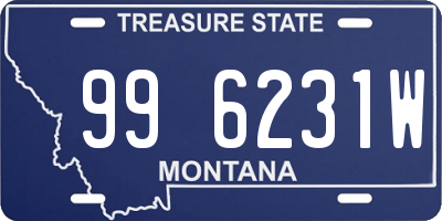 MT license plate 996231W