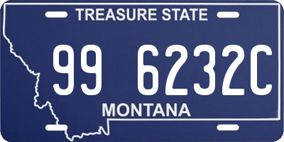 MT license plate 996232C