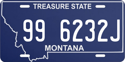 MT license plate 996232J