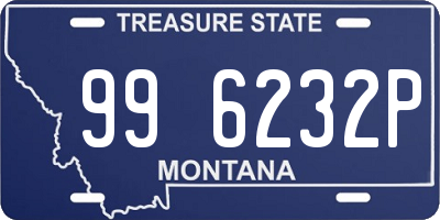 MT license plate 996232P