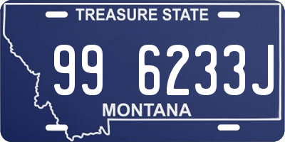 MT license plate 996233J