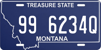 MT license plate 996234Q