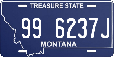 MT license plate 996237J