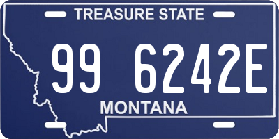 MT license plate 996242E