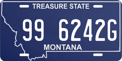 MT license plate 996242G