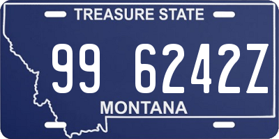 MT license plate 996242Z