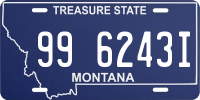 MT license plate 996243I