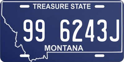 MT license plate 996243J