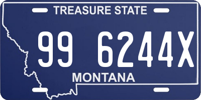 MT license plate 996244X