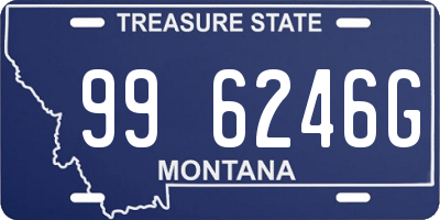 MT license plate 996246G