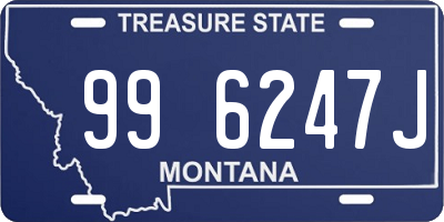 MT license plate 996247J