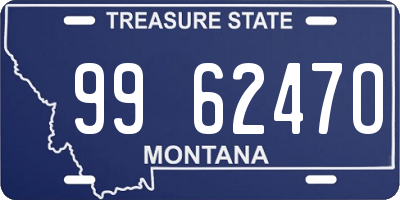 MT license plate 996247O