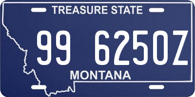 MT license plate 996250Z