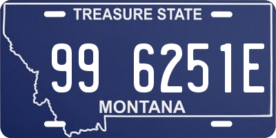 MT license plate 996251E