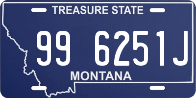 MT license plate 996251J