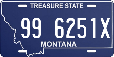 MT license plate 996251X