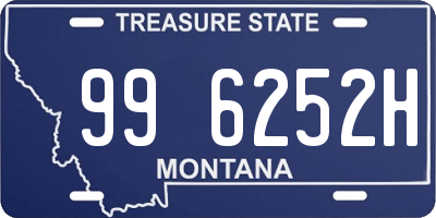 MT license plate 996252H