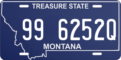 MT license plate 996252Q