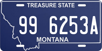 MT license plate 996253A