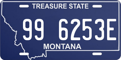 MT license plate 996253E