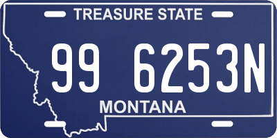 MT license plate 996253N