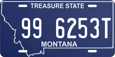 MT license plate 996253T