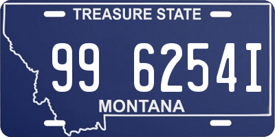 MT license plate 996254I