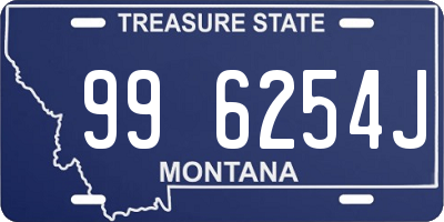 MT license plate 996254J