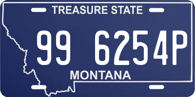 MT license plate 996254P