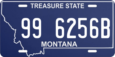 MT license plate 996256B