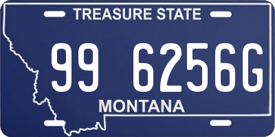 MT license plate 996256G