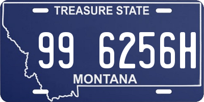 MT license plate 996256H