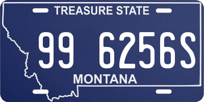 MT license plate 996256S