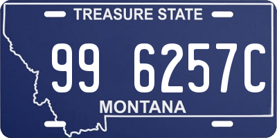 MT license plate 996257C