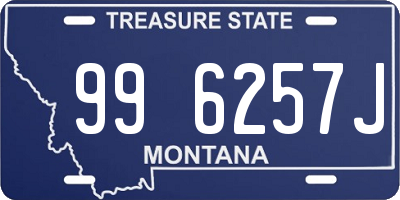 MT license plate 996257J