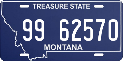 MT license plate 996257O