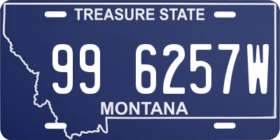 MT license plate 996257W