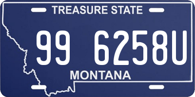 MT license plate 996258U