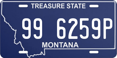 MT license plate 996259P