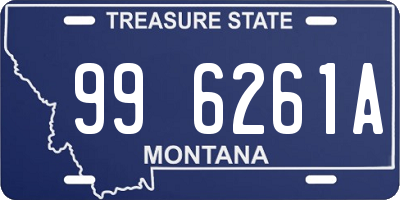 MT license plate 996261A