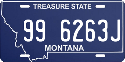 MT license plate 996263J