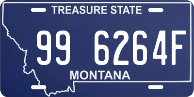 MT license plate 996264F