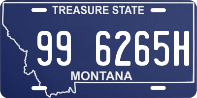 MT license plate 996265H