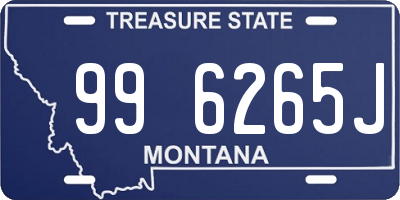 MT license plate 996265J